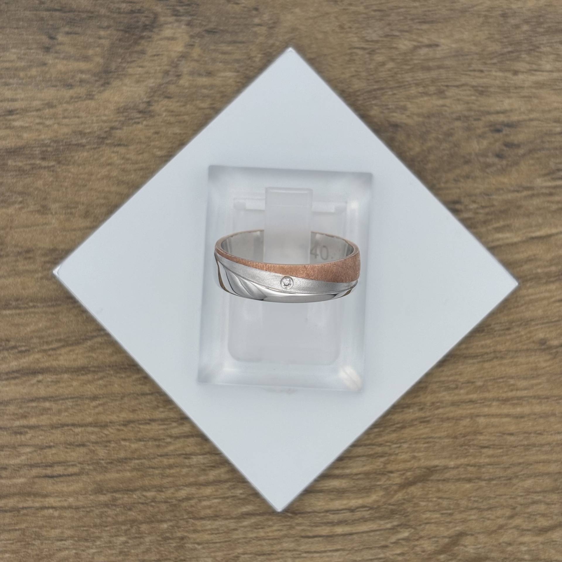 Bicolor arany karikagyűrű L140