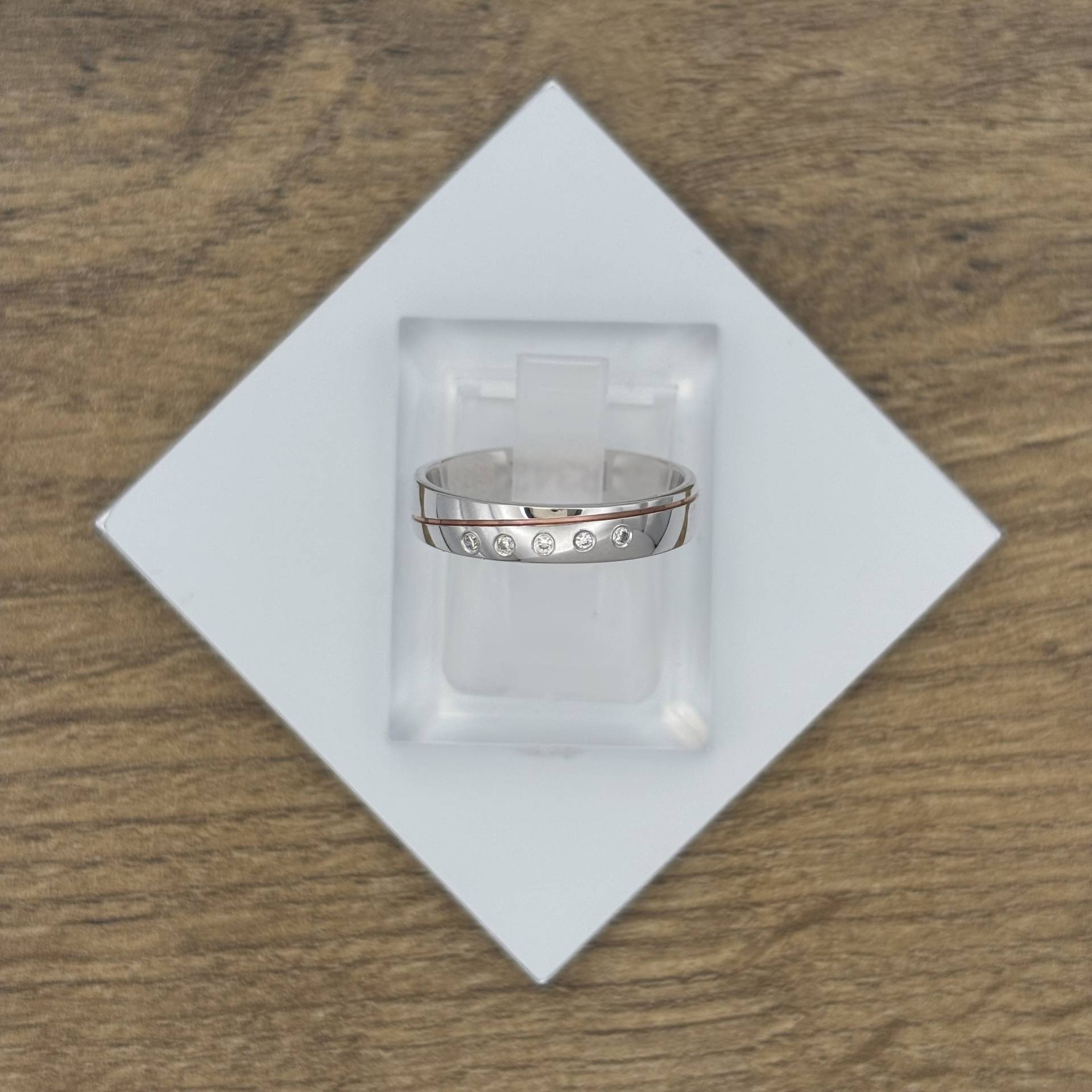 Bicolor arany karikagyűrű R342