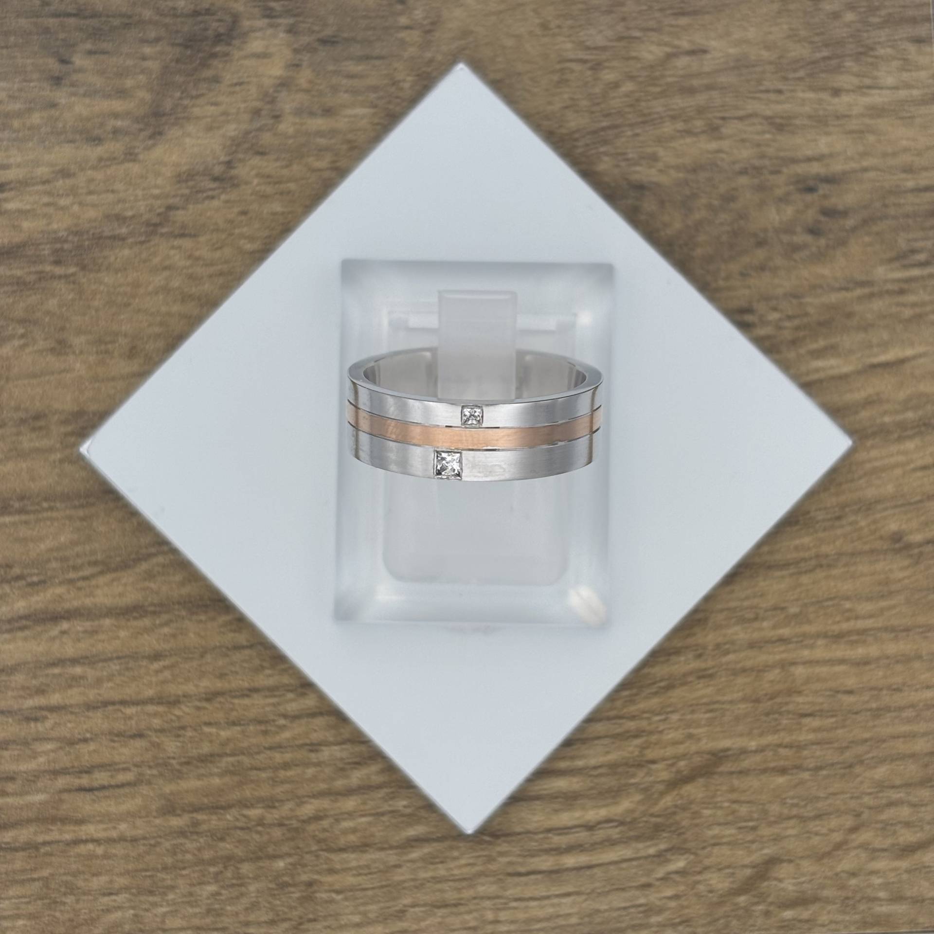 Bicolor arany karikagyűrű R145