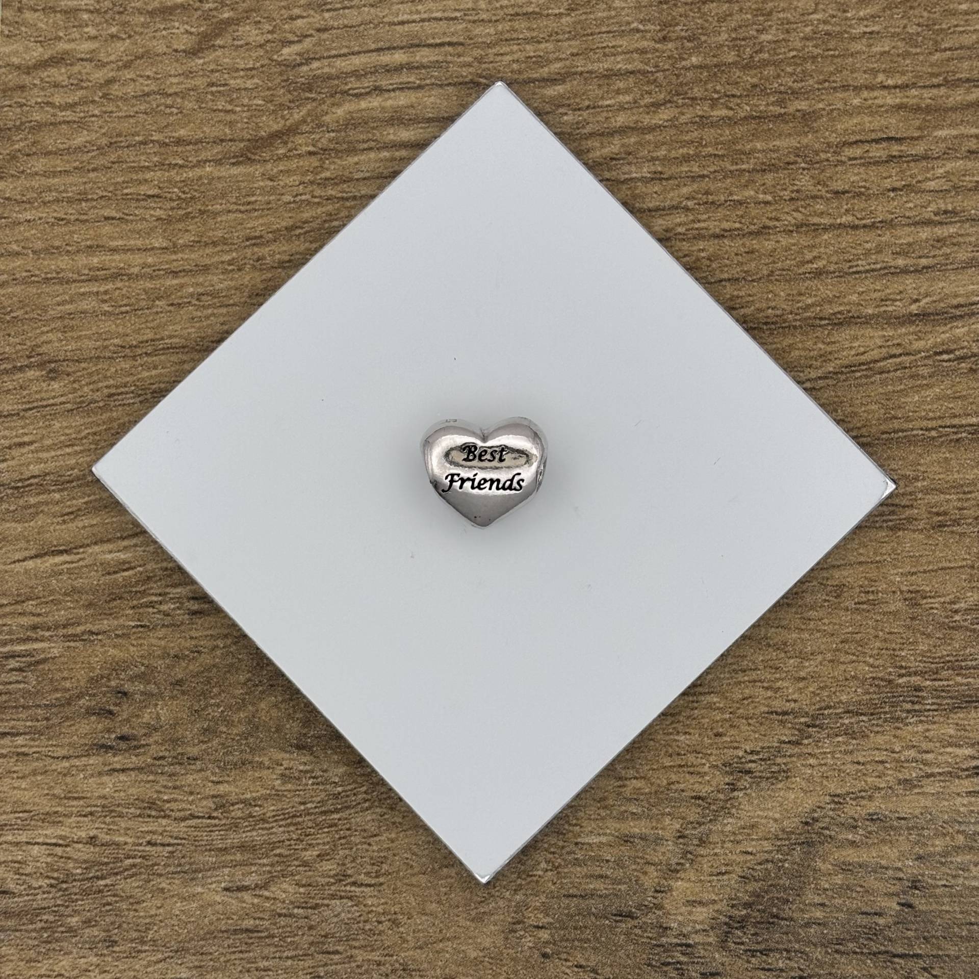 Szív ezüst charm