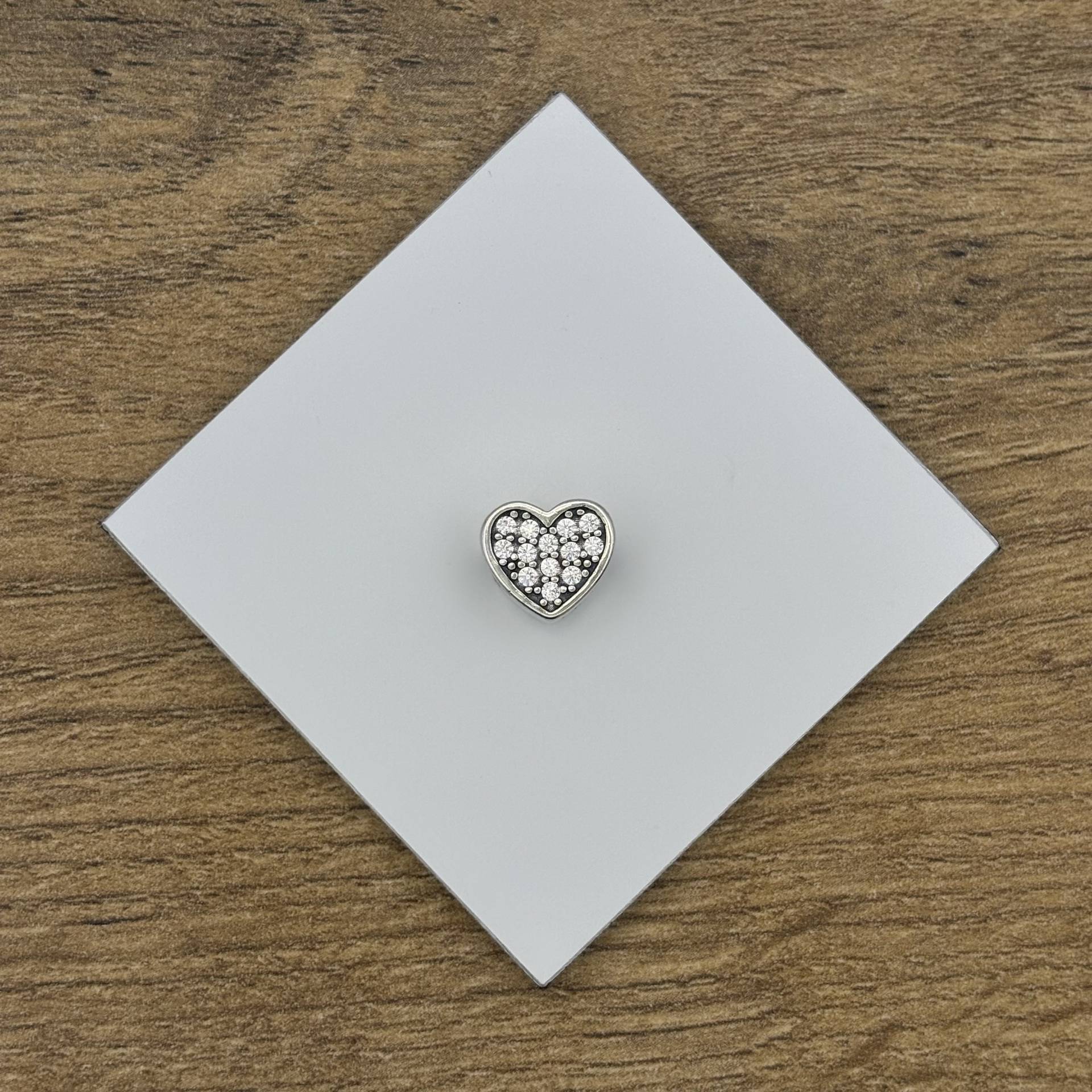Ezüst szív charm